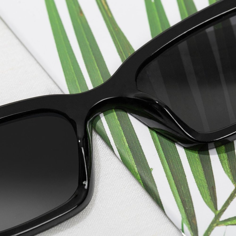 Women's Sun Glasses Retro Small Rectangle UV400 Bg - Picture 3 of 5
